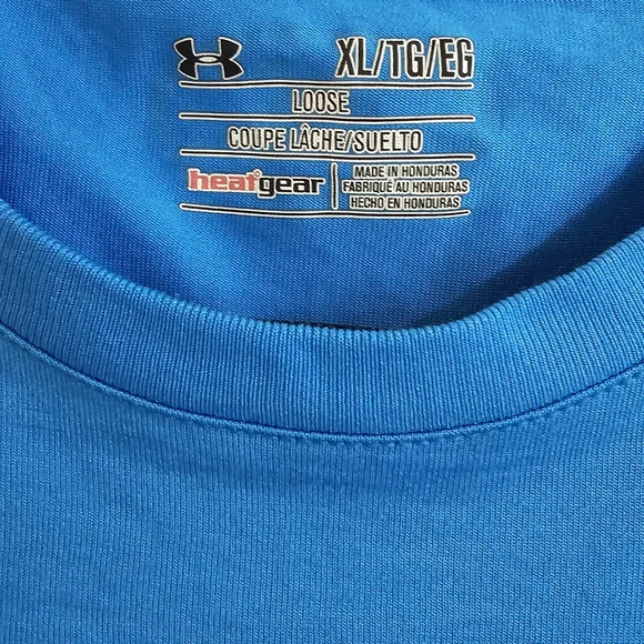 Under Armour Men's Bright Blue Long Sleeve Tee - Picture 3 of 3